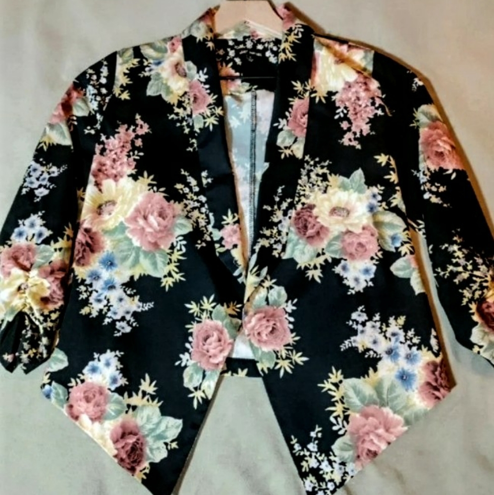 S Floral Blazer Jacket